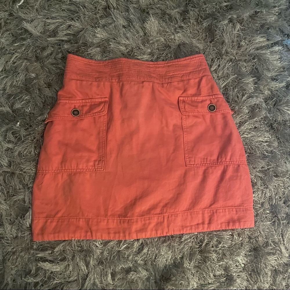 ANTHROPOLOGIE Coral Mini Skirt - Picture 2 of 6